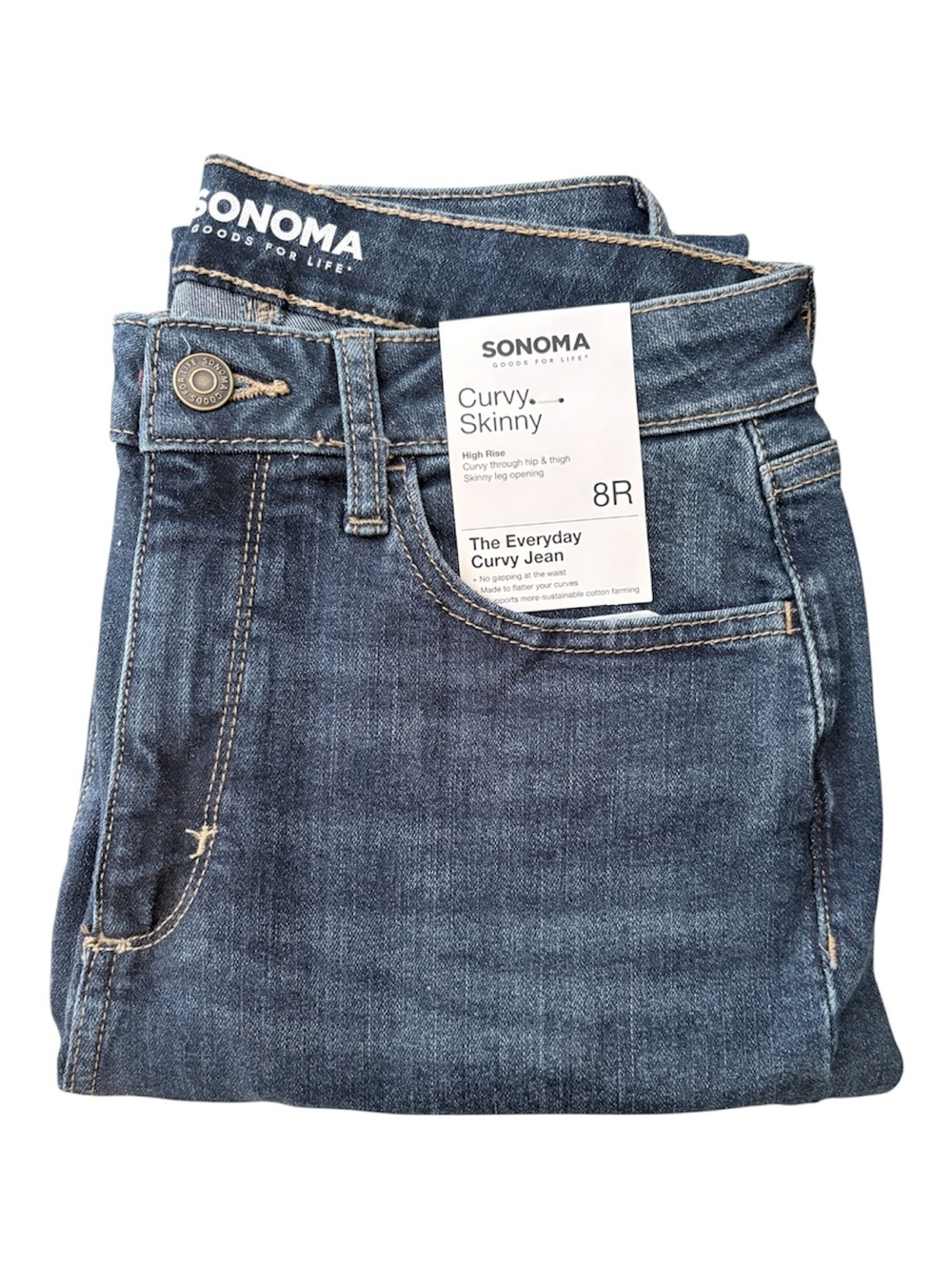 SONOMA Curvy Skinny Jeans in Dark NWT